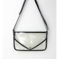 9167 -GREY LINING TRANSPARENT CLUTCH BAG